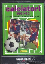 GAZZETTA DELLO SPORT  “CALCIATORI 1991-92” RACCOLTA COMPLETA ALBUM PANINI -NUOVO