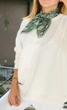 Silk Scarf, Mothers Day Gift, Best Gift for Women, Green Scarf for Woman