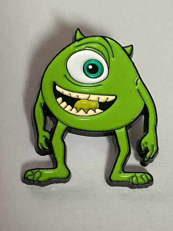 Mike Wazowski Enamel Metal Pin Disney Monsters Inc. - 1 in. Lapel Hat