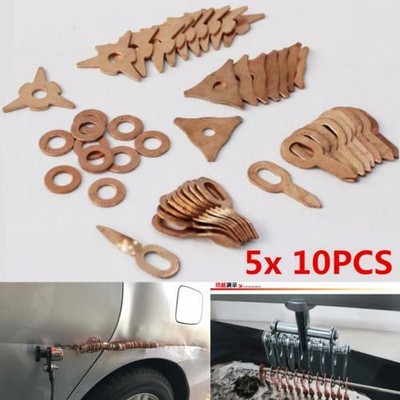 50x Mixed Puller Rings Metal Panel Dent Repair Spot Welding Accessories 5Size