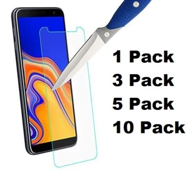 Lot of Tempered Glass Screen Protector Anti Scratch for Samsung Galaxy J6 Plus