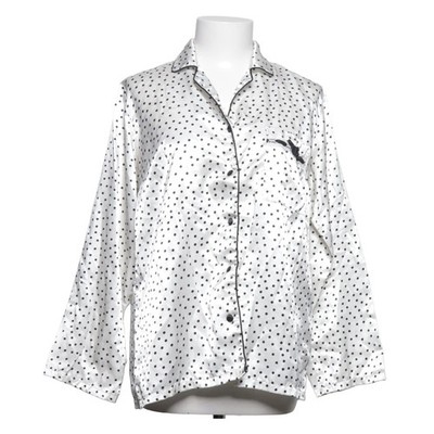 Nancy's Small, Pyjamahemd, Größe: S, Weiß/Schwarz, Baumwolle/Polyester #7eZ