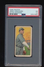PSA 1.5 T206 Tolstoi Jimmy Sheckard Glove Showing