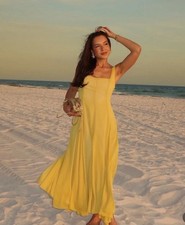 ZARA NWT XS, S, XL, 119 SS25 MIDI DRESS ZW COLLECTION MID-YELLOW 3024/375