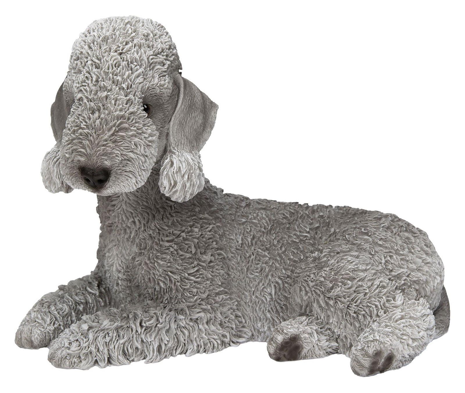 Vivid Arts Blue Bedlington Terrier Dog - Garden Ornament H16cm Indoor Outdoor