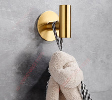 2x Bathroom Towel Robe Coat Hook Stainless Steel Wall Mounted Hooks Door Hanger