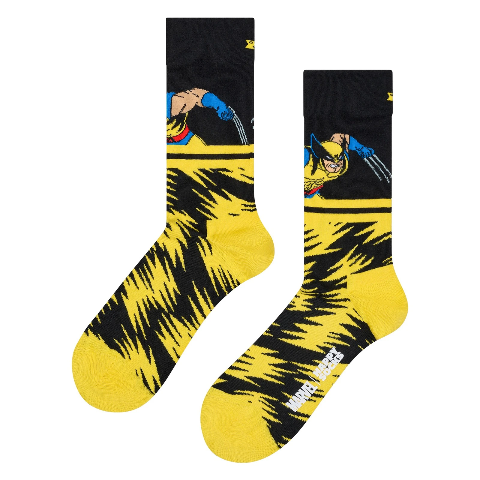 Happy Socks - Mens Wolverine Socks | Marvel X-Men Superhero Socks | Gift Idea