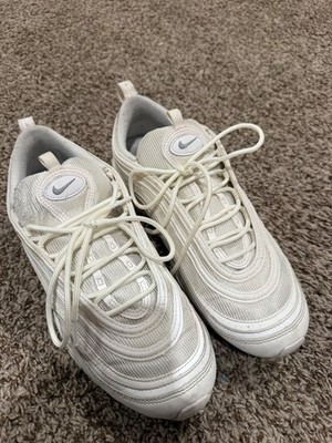 Nike Air Max 97 Triple White Wolf Grey 921826-101 Men s Size 10 AF1 Sneakers