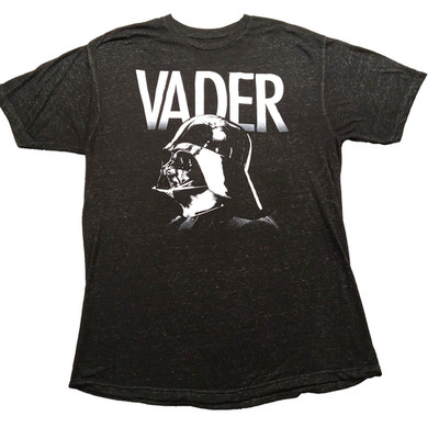 Star Wars Darth Vader T-Shirt L Men's Black Mad Engine Polyester Cotton