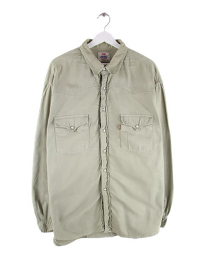 Levi's 90s Vintage Western Freizeit Hemd Khaki XXL Herren