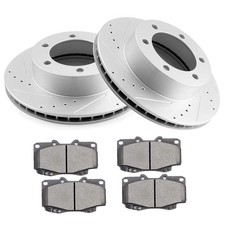 Front Drilled Slotted Rotors Pads 296.9mm 1995-2002 4Runner 1995-2004 Tacoma