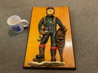 folk art snowshoe lumberjack mixed media by Kay Walkner in 1982 nelson paint can — photo 7