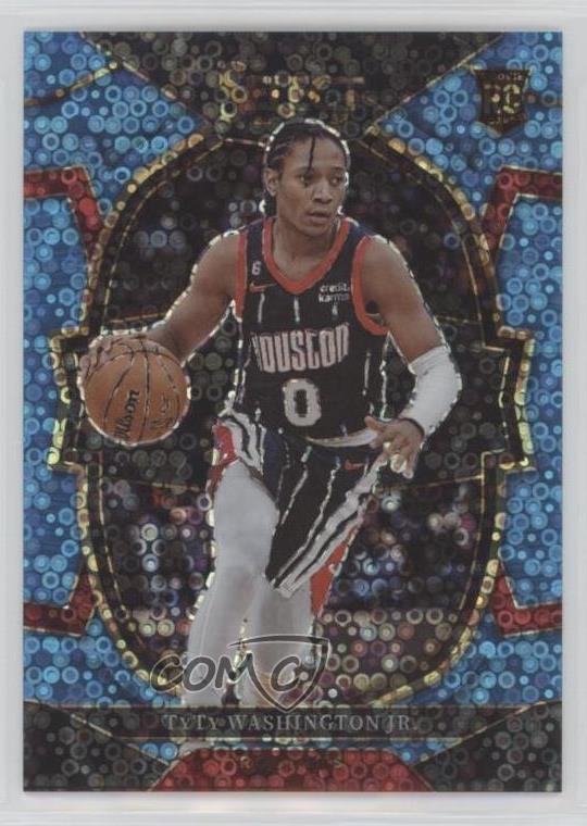 2022 Panini Select Concourse Light Blue Disco Prizm 80/99 TyTy Washington Jr 0c3