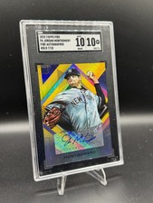 2020 Topps Fire Autographs Jordan Montgomery #FA-JMO Gold /10 (AU) SGC10