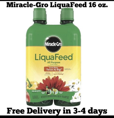 #ad #ad Miracle Gro Liquafeed All Purpose Plant Food 4 Pack Refills 16oz Fast Delivery $11.87