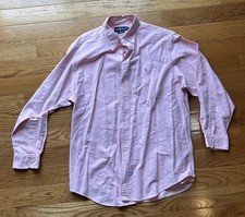 Vintage Polo Ralph Lauren Shirt Mens Pink 100  Cotton 17-34
