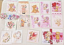 BASTELN : Ca. 50  3D BILDER  von "TEDDY " , Geburt und ähnliches