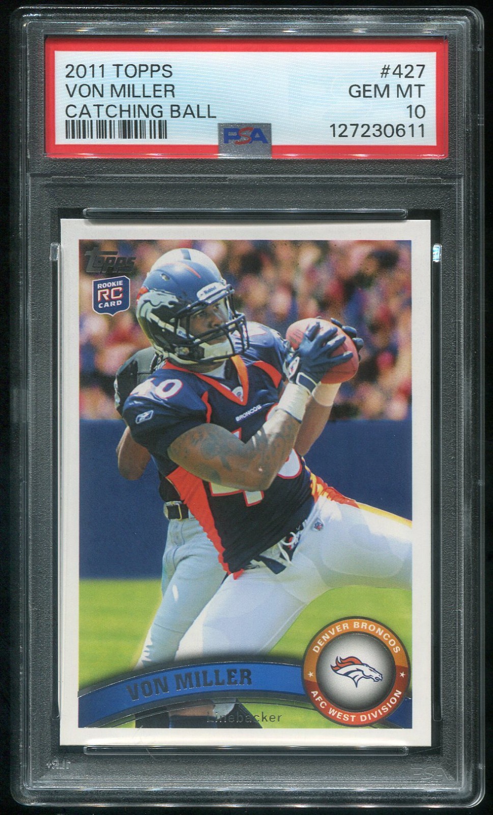 Von Miller Topps #427 Catching Ball