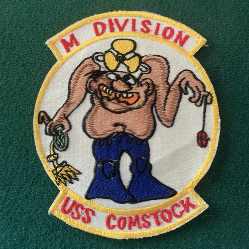 Vintage USS COMSTOCK, M Division Patch, US Navy USN