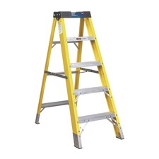 Sealey Fibreglass Step Ladder 4-Tread EN 131 Ladders Work Tools FSL5
