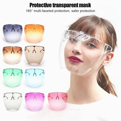 Clear Face Shield Protective Eye Glasses Visor Anti-Fog Full Face Mask Dentist
