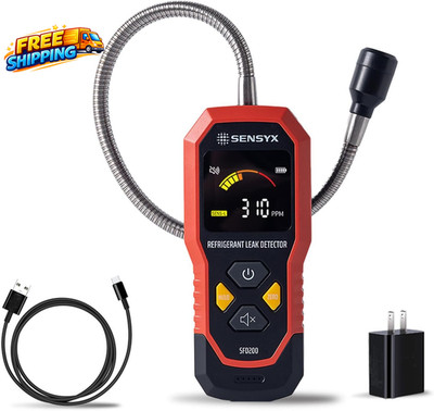 Rechargeable HVAC Refrigerant Leak Detector Halogen Freon Sniffer Air
