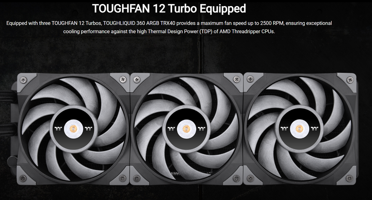 Thermaltake TOUGHLIQUID 360 ARGB TRX40 AIO CPU Liquid Cooler