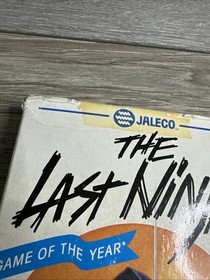 The Last Ninja NES Has Inserts No Manual Authentic  *Box Issues