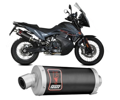 Auspuff Schalldaempfer MIVV DAKAR Schwarz Inox KTM 890 ADV / R 2020 2024