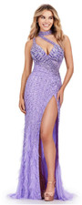 Ashleylauren 11492, Size 4, Brand New, Fully Beaded One Shoulder Gown