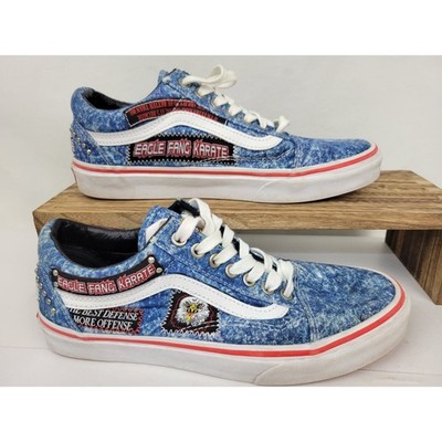 Vans Old Skool Cobra Kai Unisex M 8 / W 9.5 Blue Eagle Fang Karate More Offense