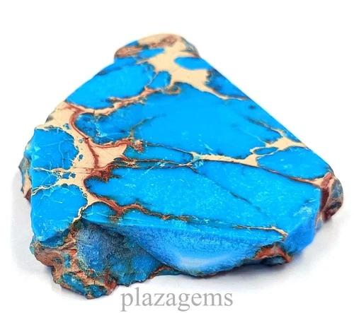 197.35 Ct Natural Sky Blue Turquoise Rough Slab EGL Certified Loose Gems "5NSR