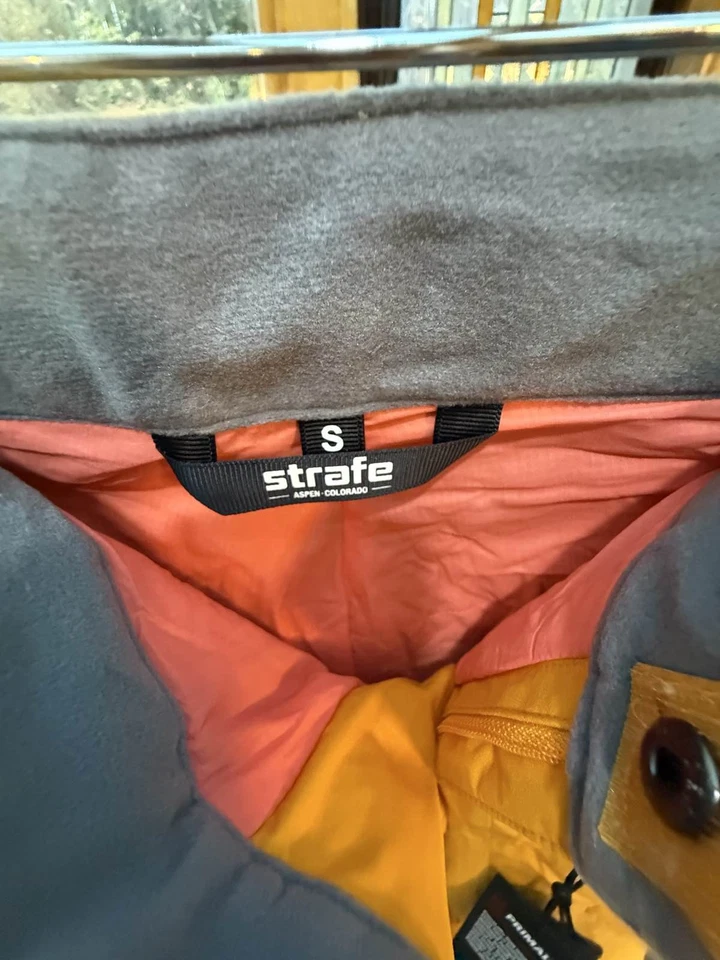 Pantalones de esquí snowboard Strafe Belle para mujer amarillos 3L impermeables forrados de vellón talla S Foto 3 de 4