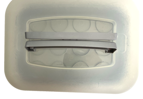 Mainstays Cupcake Cake Container Rectangular 3 In 1 Carrier Handel Gray Opaque - Picture 9 of 15