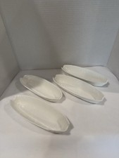 Set of 4 Wedgwood Coalport Countryware Boiled Corn Holders Cabbage Leaf Print