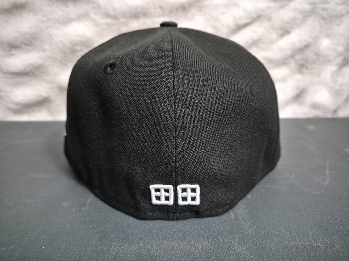 Ksubi x New Era 59FIFTY Fitted Hat Black White Logo Cap Size 7 1/4
