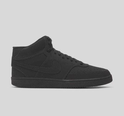 Nike Court Vision Mid Shoes Men's Black Outdoor CU6620 001