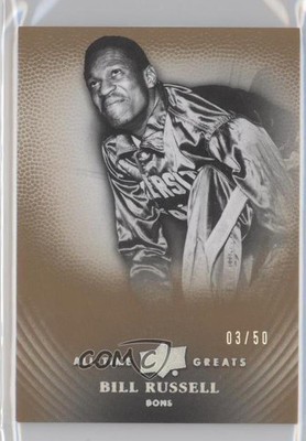 2013 Upper Deck All-Time Greats Spectrum Silver 3/50 Bill Russell #7 HOF 7y2