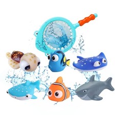 Finding Nemo Toys, 7Pcs Baby Bath Toys for 1 2 3 4 Year Olds Swimming Pool
