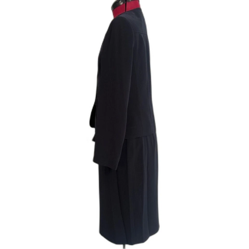 Kasper Falda Traje Para Mujer Talla 4 Azul Medianoche Conjunto de 2 Piezas Blazer y Falda Foto 4 de 4