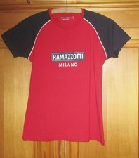 T-Shirt - „RAMAZZOTTI“ MILANO - NEU - Größe: S – Farbe: rot/dunkelblau