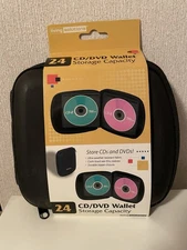 Living Solutions CD/DVD Wallet Storage Capacity  Stores 24