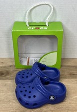 Crocs Classic Littles Toddler Slip On Clogs Sz 2/3 Blue New