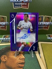 2026 Topps Chrome Premier League Gareth Bale Auto Purple Refractor #/75 Spurs