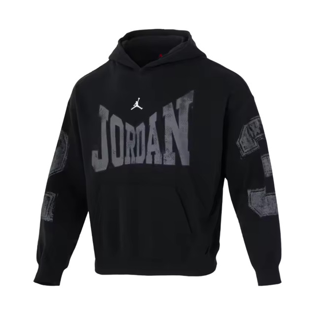 Jordan Brooklyn Collegiate Pullover Hoodie Black Sail HV0093-010