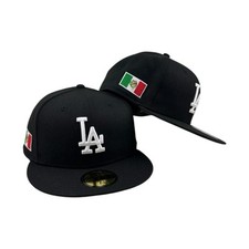 Los Angeles Dodgers México Flag New Era 59fifty gorra ajustada negra