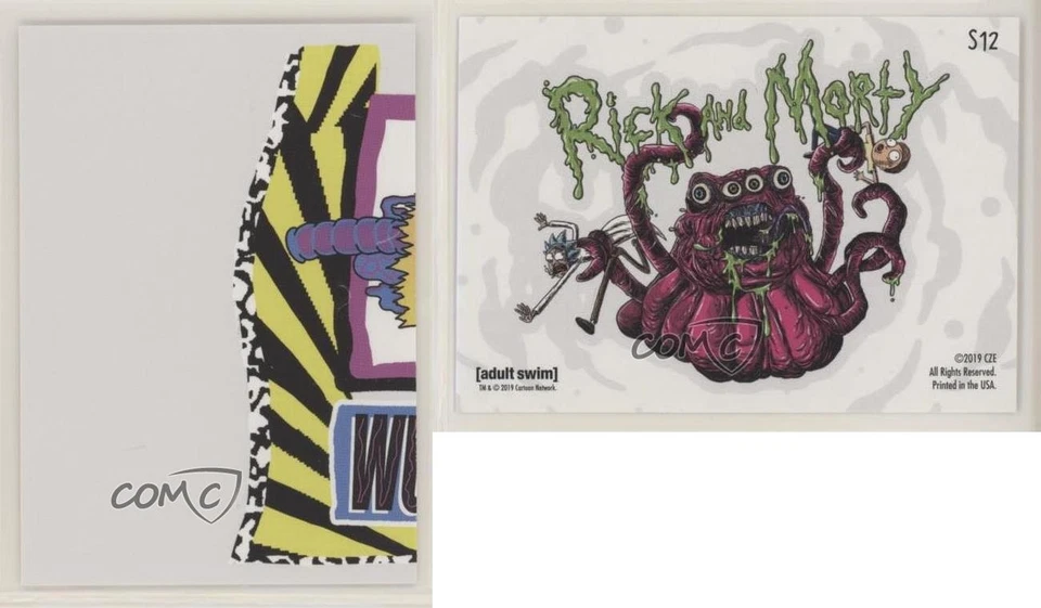 2019 Cryptozoic Rick and Morty Season 2 Stickers Alien #S12 7kl - Image 3 of 3