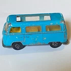 Matchbox 1970 Lesney Superfast No 23 Volkswagen VW Camper Van Bus Turquoise Blue