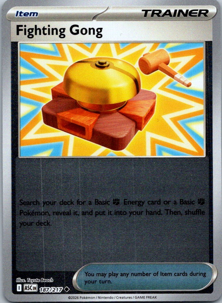 FIGHTING GONG - 187/217 ME: Ascended Heroes - POKEMON NM/M
