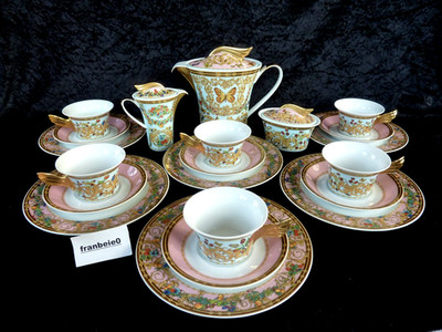 Rosenthal Versace '' LE JARDIN DE VERSACE '' Teeservice / 21 tlg.